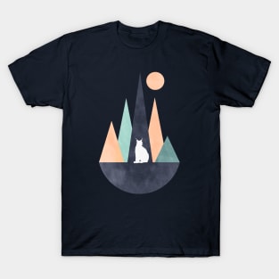 Lynx and mountains T-Shirt